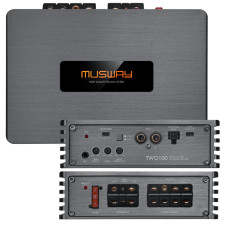 2-канальний підсилювач Musway TWO100 з пультом дистанційного керування та технологією EPS