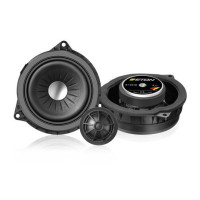 Компонентна акустика ETON ETU-B100W2 4 дюйми 2-смугова для BMW з плоским фланцем та тканинним твітером