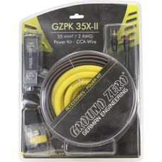 Комплект кабелів Ground Zero GZPK 10X-II 10 мм² CCA з запобіжником 60А та сигнальним кабелем