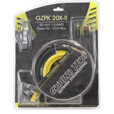 Комплект кабелів Ground Zero GZPK 20X-II 5.2 метра кабель живлення 20 mm² запобіжник 80А