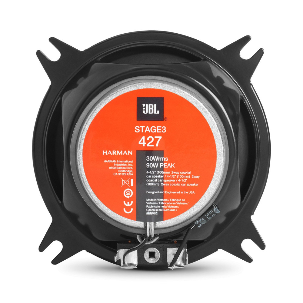 Коаксіальні динаміки JBL STAGE3 427 4 дюйми 2-смугові 220 Вт штатне встановлення