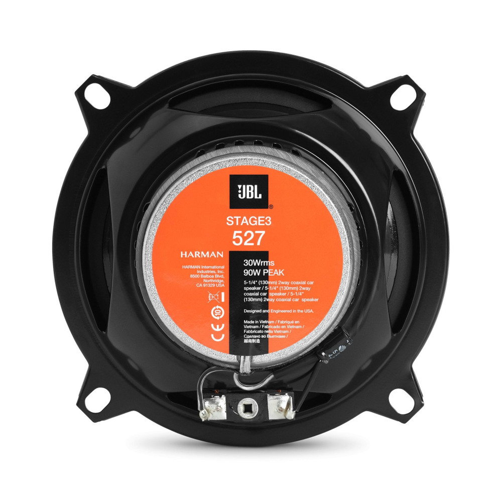 Коаксіальні динаміки JBL STAGE3 527 5.25 дюймів 2-смугові 220 Вт целюлозний дифузор
