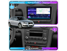 Штатна автомагнітола SoundPlanet TS18-4/64 для AUDI A3 (2003-2012) Wi-Fi GPS  Android 13 QLED 8 core CarPlay+Android auto