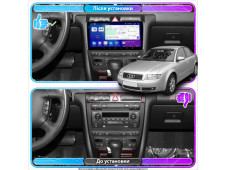Штатна автомагнітола SoundPlanet М300-2k для AUDI A6, S6 (1999-2004) 4/32Gb Wi-Fi GPS Android 13 CP+Android auto (2000x1200)QLED