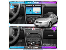 Штатна автомагнітола SoundPlanet М700 для AUDI A6, S6 (1999-2004) 8/128Gb Wi-Fi GPS Android 13 CarPlay + Android auto