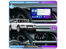 Штатна автомагнітола SoundPlanet М300-2k для AUDI A4 allroad IV (B8) Рестайлінг 2011-2016 4/32Gb Wi-Fi GPS Android 13 CP+Android auto (2000x1200)QLED