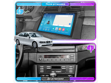 Штатна автомагнітола SoundPlanet М500 для BMW 5 серії (E39) (1995-2004) 4/64 Gb Wi-Fi GPS Android 13 CarPlay + Android auto