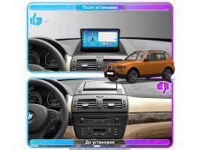 Штатна автомагнітола SoundPlanet М500 для BMW X3 (E83) (2004-2012) 4/64 Gb Wi-Fi GPS Android 13 CarPlay + Android auto