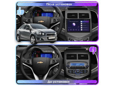 Штатна автомагнітола SoundPlanet М500-2k 4/64Gb для CHEVROLET Aveo 2011-2015 Wi-Fi GPS Android 13 CP+Android auto (2000x1200) QLED